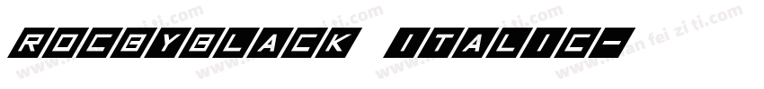 rocbyblack italic字体转换